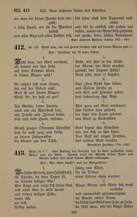 Gesangbuch: zum gottesdienstlichen und häuslichen Gebrauch in Evangelischen Mennoniten-Gemeinden (3rd ed.) page 386