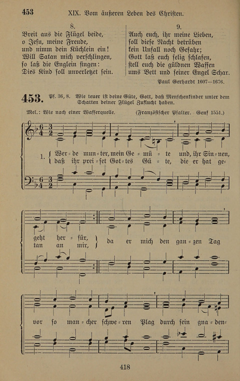 Gesangbuch: zum gottesdienstlichen und häuslichen Gebrauch in Evangelischen Mennoniten-Gemeinden (3rd ed.) page 418