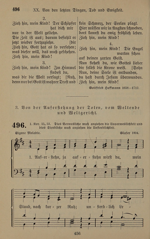 Gesangbuch: zum gottesdienstlichen und häuslichen Gebrauch in Evangelischen Mennoniten-Gemeinden (3rd ed.) page 456