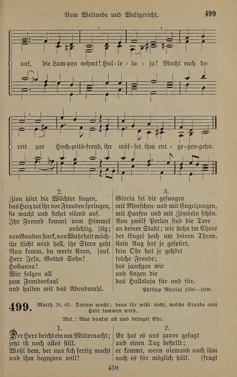 Gesangbuch: zum gottesdienstlichen und häuslichen Gebrauch in Evangelischen Mennoniten-Gemeinden (3rd ed.) page 459