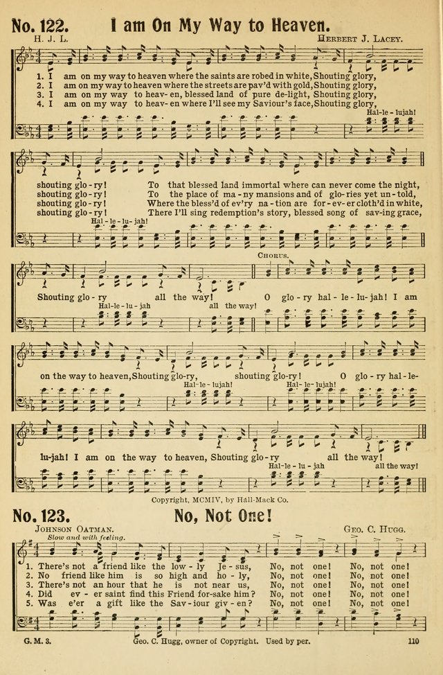 Gospel Gems Number 1 : One Hundred Eighty Sacred Selections for Religious Meetings page 100