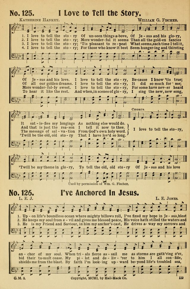 Gospel Gems Number 1 : One Hundred Eighty Sacred Selections for Religious Meetings page 102