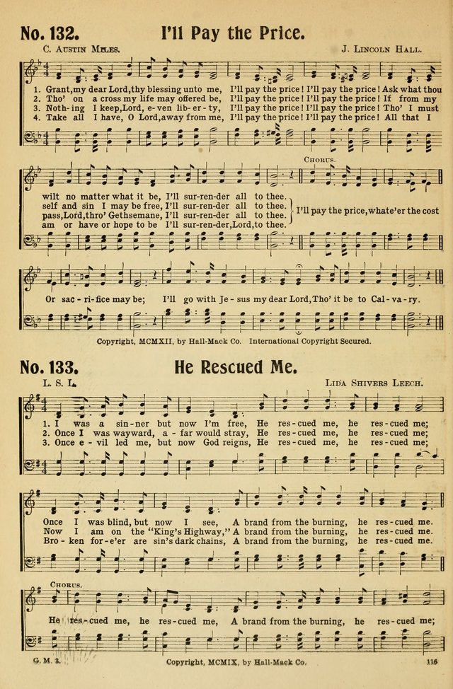 Gospel Gems Number 1 : One Hundred Eighty Sacred Selections for Religious Meetings page 106