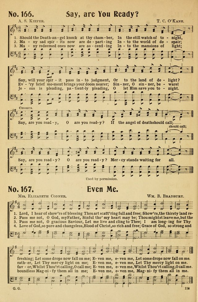 Gospel Gems Number 1 : One Hundred Eighty Sacred Selections for Religious Meetings page 118