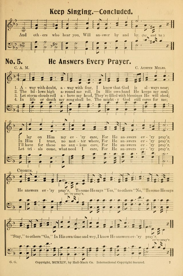 Gospel Gems Number 1 : One Hundred Eighty Sacred Selections for Religious Meetings page 5