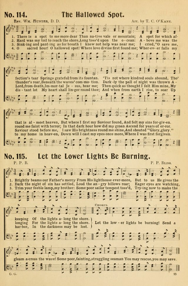 Gospel Gems Number 1 : One Hundred Eighty Sacred Selections for Religious Meetings page 95