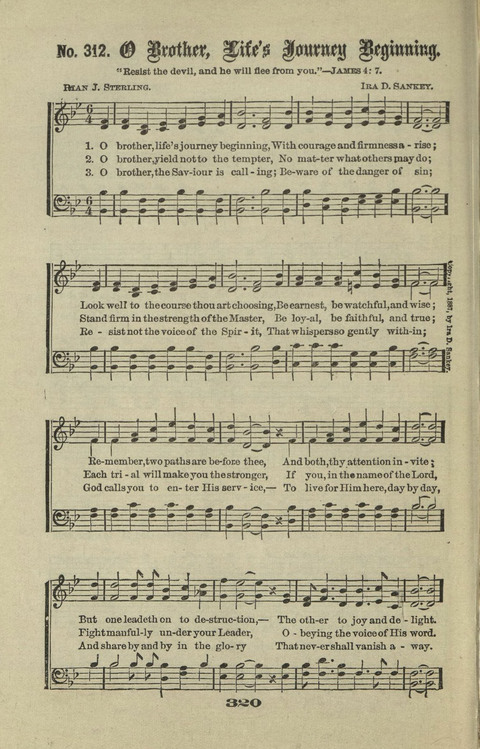 Gospel Hymns Nos. 1 to 6 page 320