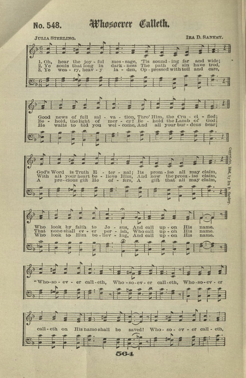 Gospel Hymns Nos. 1 to 6 page 564