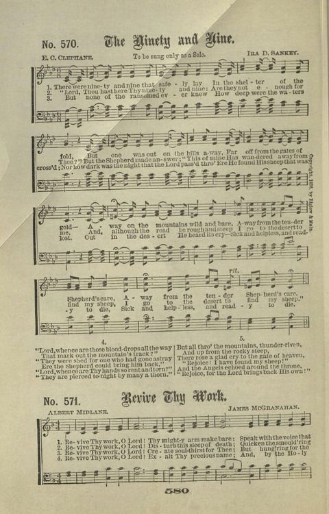 Gospel Hymns Nos. 1 to 6 page 580
