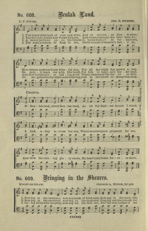 Gospel Hymns Nos. 1 to 6 page 606