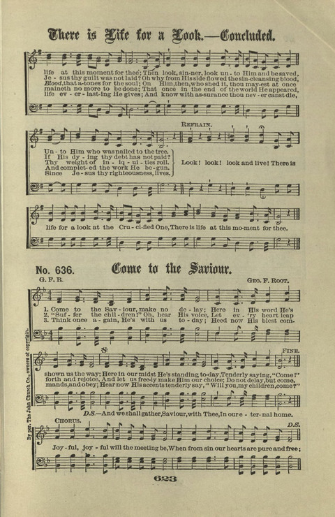Gospel Hymns Nos. 1 to 6 page 623