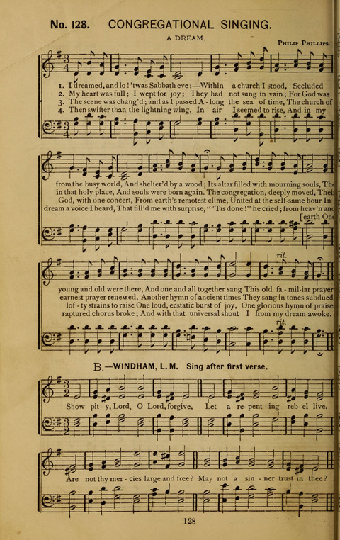 Glad Hallelujahs: replete with sacred songs page 128