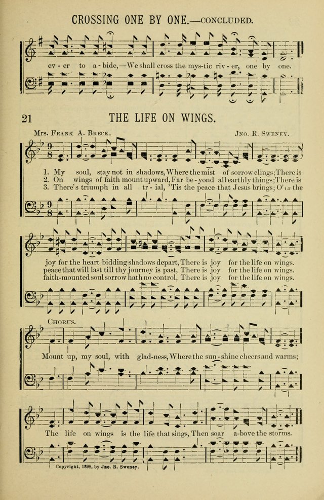 Gospel Hosannas: A Choice Collection of Hymns and Tunes for use in Evangelistic, Brotherhood and Mission Meetings, Sunday School, Etc. page 21