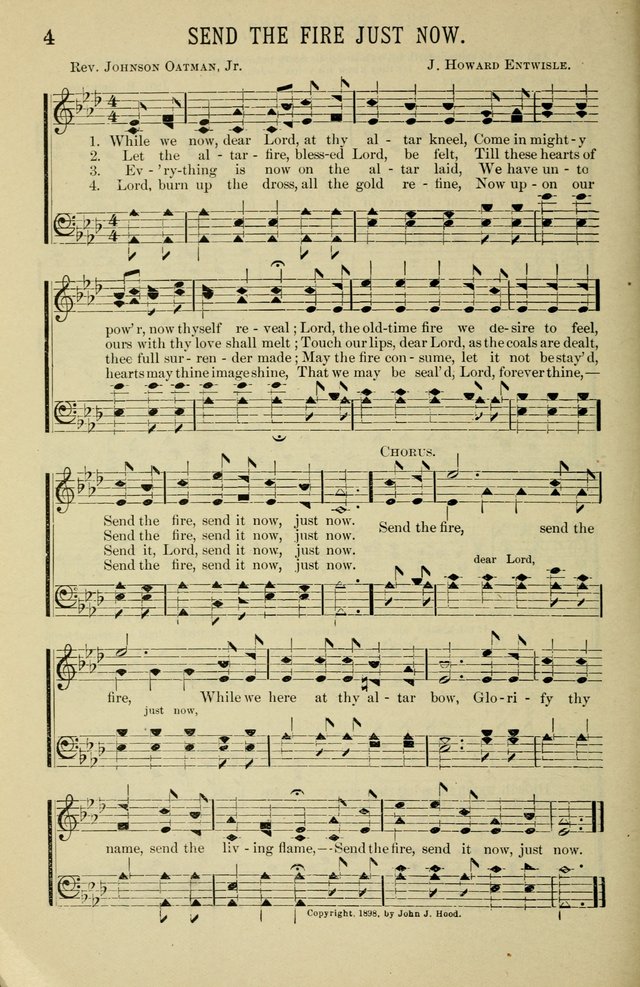 Gospel Hosannas: A Choice Collection of Hymns and Tunes for use in Evangelistic, Brotherhood and Mission Meetings, Sunday School, Etc. page 4