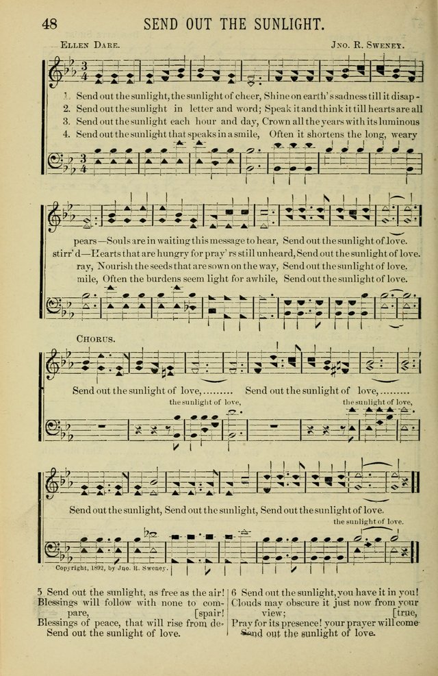 Gospel Hosannas: A Choice Collection of Hymns and Tunes for use in Evangelistic, Brotherhood and Mission Meetings, Sunday School, Etc. page 48