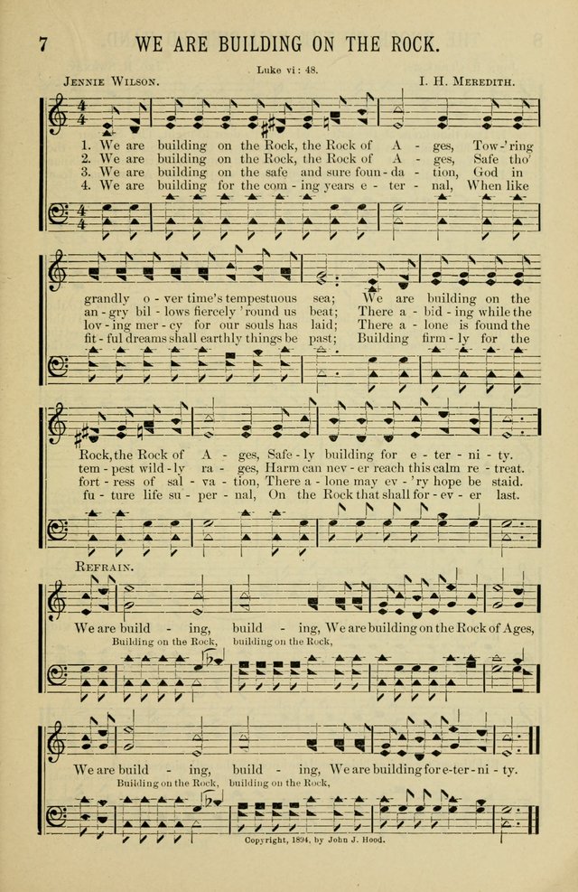 Gospel Hosannas: A Choice Collection of Hymns and Tunes for use in Evangelistic, Brotherhood and Mission Meetings, Sunday School, Etc. page 7