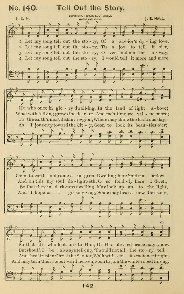 The Gospel Hymnal: for Sunday school and church work page 142