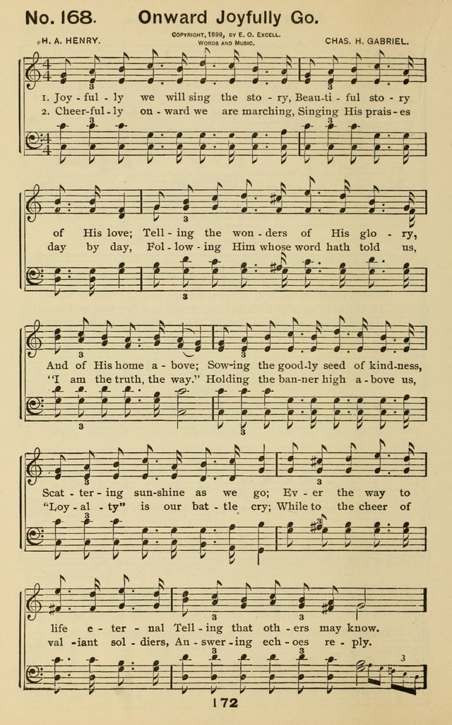 The Gospel Hymnal: for Sunday school and church work page 172
