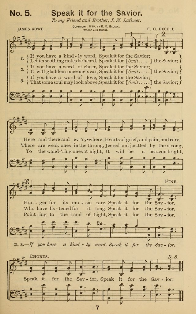 The Gospel Hymnal: for Sunday school and church work page 7