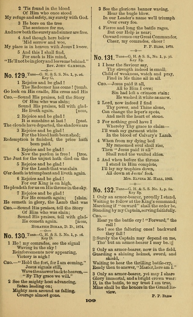 Gospel Hymns No. 2: as used by them in gospel meetings page 109