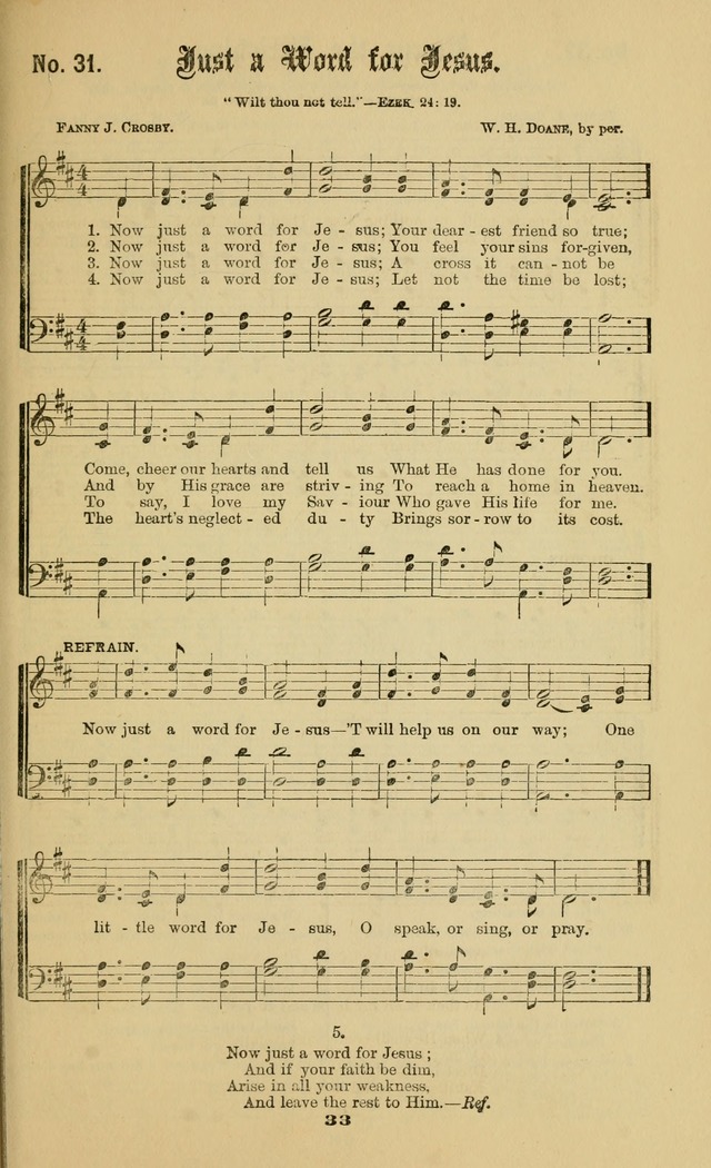 Gospel Hymns No. 2: as used by them in gospel meetings page 33