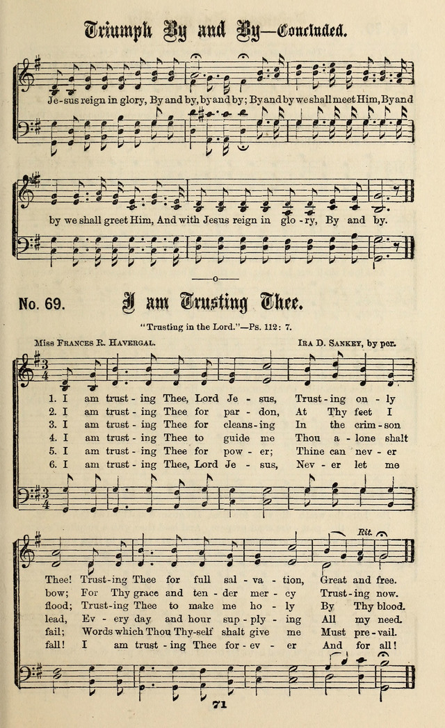 Gospel Hymns No. 3 page 69