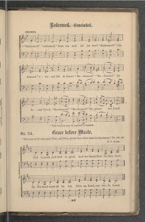 Gospel Hymns No. 4 page 87
