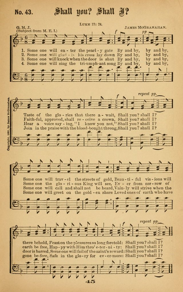 Gospel Hymns No. 5 page 44