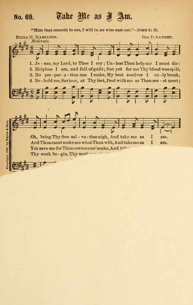 Gospel Hymns No. 5 page 70
