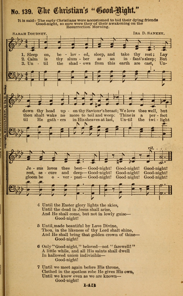 Gospel Hymns No. 6 page 139