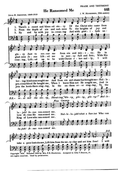 Great Hymns of the Faith page 384