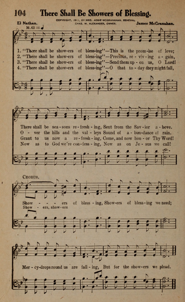 Gospel Hymns and Songs: for the Church, Sunday School and Evangelistic Services page 104