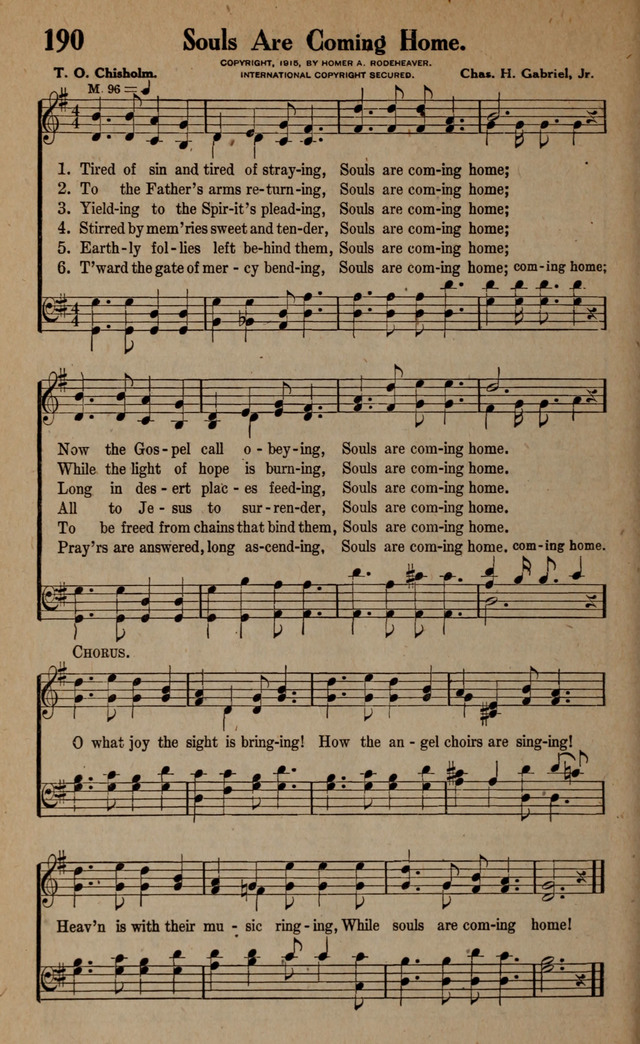 Gospel Hymns and Songs: for the Church, Sunday School and Evangelistic Services page 196