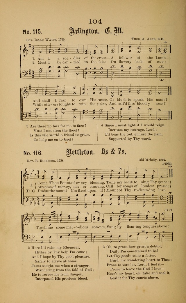Gospel Hymns and Sacred Songs: as used by them in gospel meetings page 104