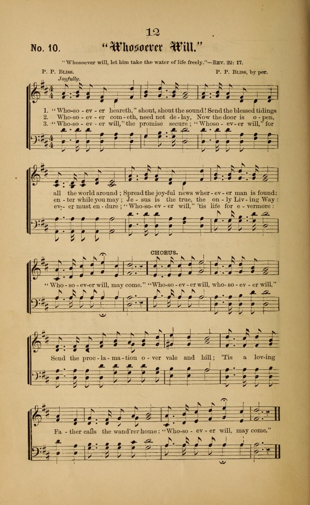 Gospel Hymns and Sacred Songs: as used by them in gospel meetings page 12