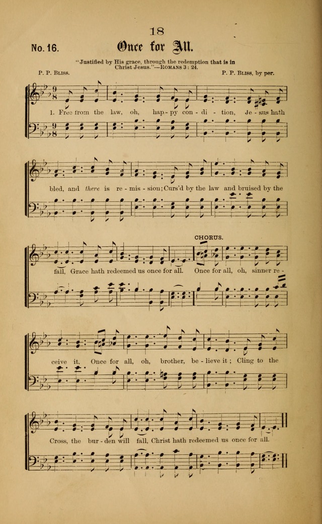Gospel Hymns and Sacred Songs: as used by them in gospel meetings page 18