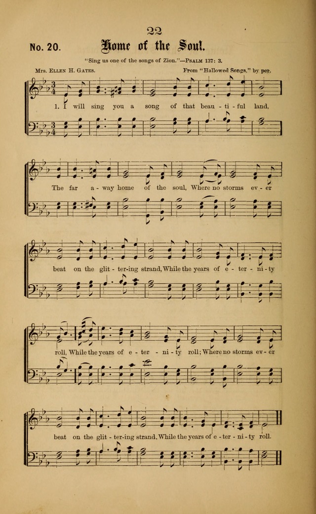 Gospel Hymns and Sacred Songs: as used by them in gospel meetings page 22