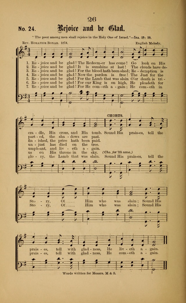 Gospel Hymns and Sacred Songs: as used by them in gospel meetings page 26