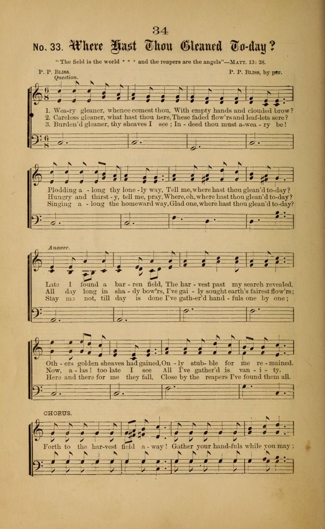 Gospel Hymns and Sacred Songs: as used by them in gospel meetings page 34