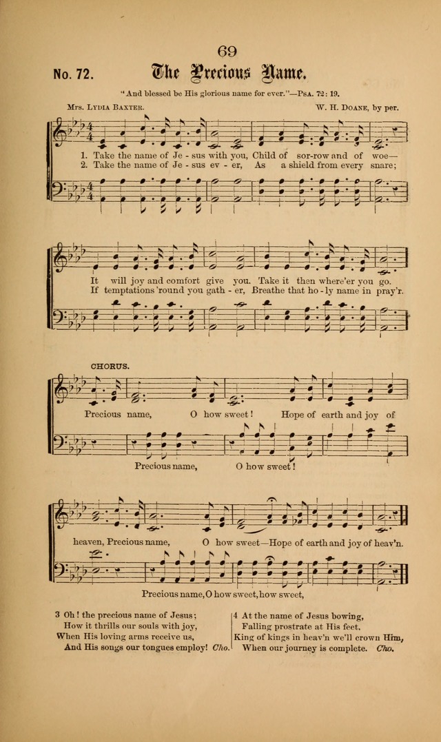 Gospel Hymns and Sacred Songs: as used by them in gospel meetings page 69