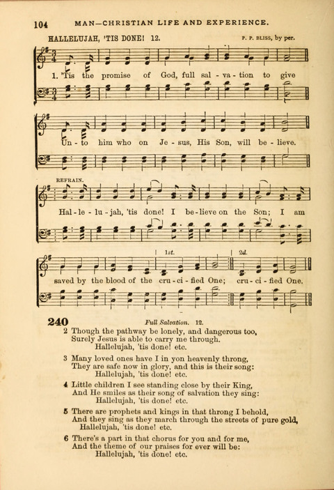 Gospel Hymn and Tune Book: a choice collection of Hymns and Music, old and new, for use in Prayer Meetings, Family Circles, and Church Service page 102