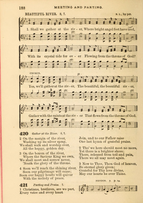 Gospel Hymn and Tune Book: a choice collection of Hymns and Music, old and new, for use in Prayer Meetings, Family Circles, and Church Service page 186