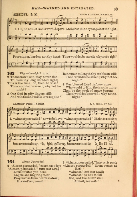 Gospel Hymn and Tune Book: a choice collection of Hymns and Music, old and new, for use in Prayer Meetings, Family Circles, and Church Service page 61