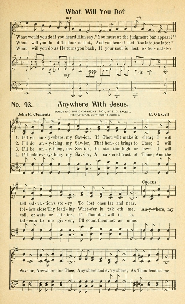 Glorious Hymns: with supplement page 100
