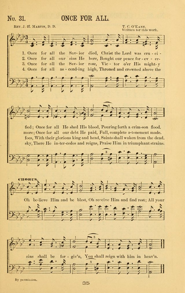 Great Joy!: a new and favorite collection of hymns and music, for gospel meetings, prayer, temperance, and camp meetings, and Sunday schools page 33