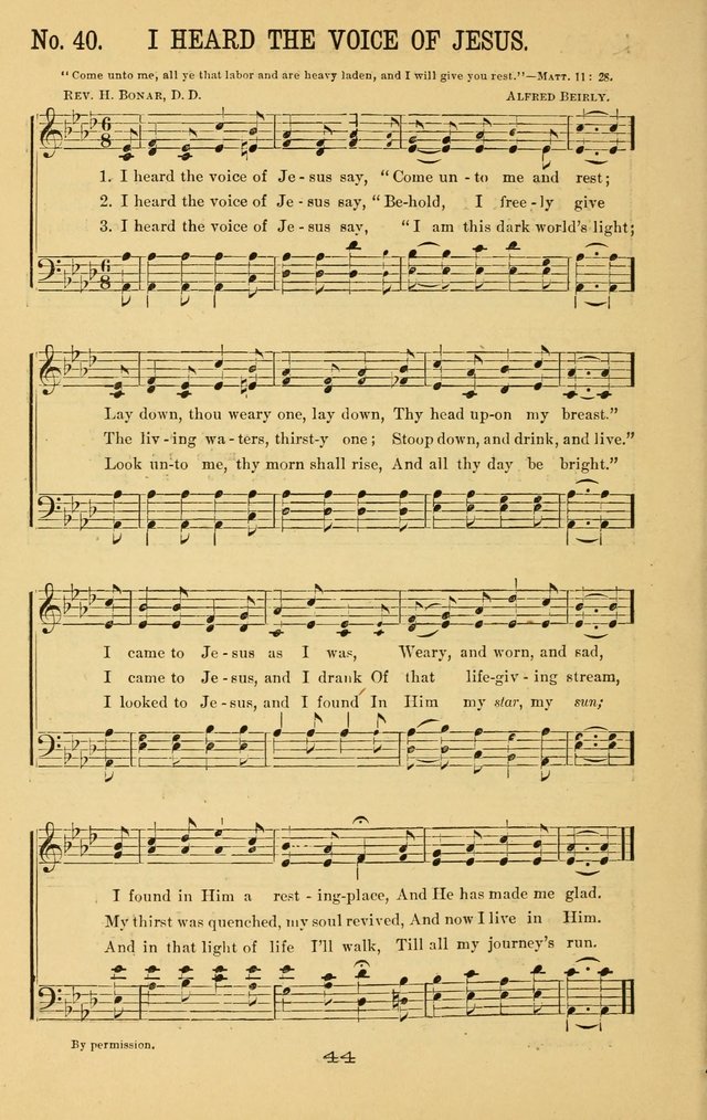 Great Joy!: a new and favorite collection of hymns and music, for gospel meetings, prayer, temperance, and camp meetings, and Sunday schools page 42