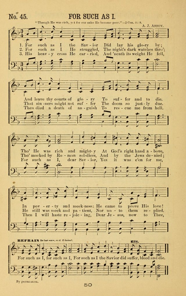 Great Joy!: a new and favorite collection of hymns and music, for gospel meetings, prayer, temperance, and camp meetings, and Sunday schools page 48