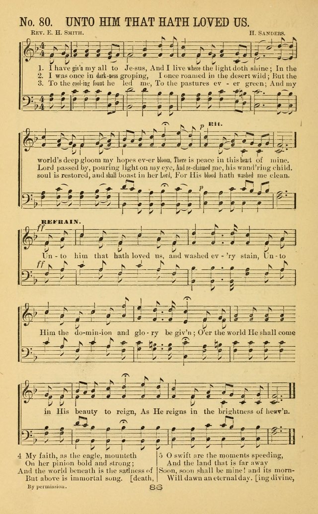 Great Joy!: a new and favorite collection of hymns and music, for gospel meetings, prayer, temperance, and camp meetings, and Sunday schools page 84