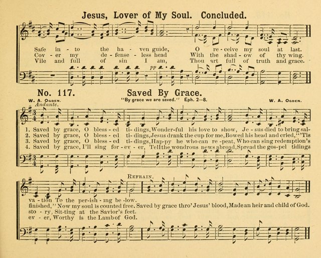 Gathered Jewels: a collection of Sunday School hymns and tunes by a selected corps of authors of great prominence; this book contains a department of christian heart songs especially prepared for youn page 117