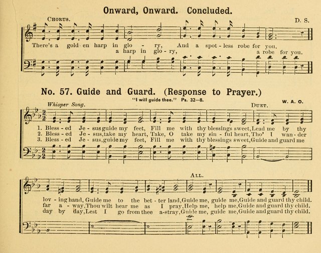 Gathered Jewels: a collection of Sunday School hymns and tunes by a selected corps of authors of great prominence; this book contains a department of christian heart songs especially prepared for youn page 57